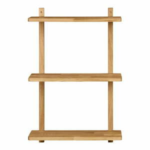 Natúr színű többszintes tölgyfa fali polc 20 cm Townsville – House Nordic kép