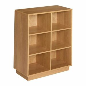 Natúr színű könyvespolc tölgyfa dekorral 80x95x30 cm Disco – Hübsch kép