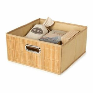 Bambusz tárolókosár 31x31x15 cm Anji – Compactor kép