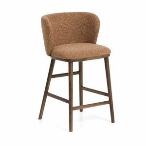 Terrakotta színű kárpitozott bárszék (ülésmagasság 65 cm) Ciselia – Kave Home kép