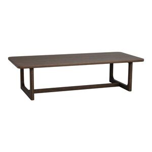 Sötét natúr színű dohányzóasztal tölgyfa dekoros asztallappal 70x160 cm Driscoll – Rowico kép