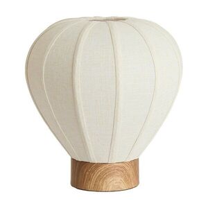 Krémszínű fém asztali lámpa textil búrával (magasság 36 cm) Kyzo – Light & Living kép
