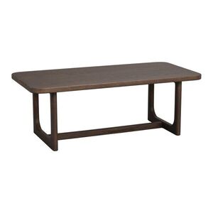 Sötét natúr színű dohányzóasztal tölgyfa dekoros asztallappal 50x103 cm Driscoll – Rowico kép