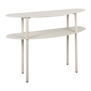 Szürke fém konzolasztal 28x90 cm Riqueza – Leitmotiv kép