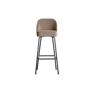 Bézs bársony bárszék (ülésmagasság 79 cm) Vogue – WOOOD kép