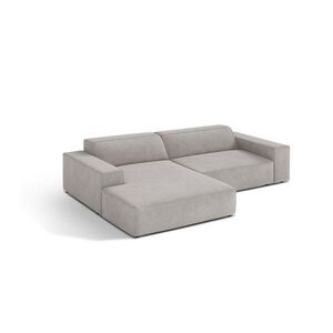 Világosszürke moduláris sarokkanapé (bal oldali-heverő résszel) Jodie – Micadoni kép