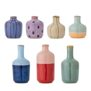 Kőedény kézzel festett váza készlet 7 db-os (magasság 14 cm) Maien – Bloomingville kép