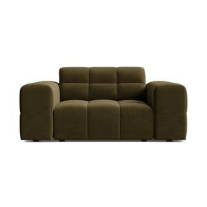 Khaki bársony fotel Chicago – Cosmopolitan Design kép