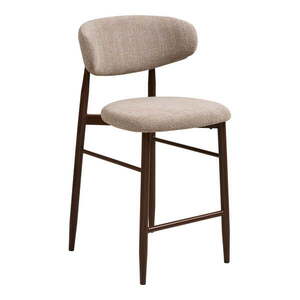 Bézs-sötétbarna kárpitozott bárszék (ülésmagasság 65 cm) Levanto – House Nordic kép