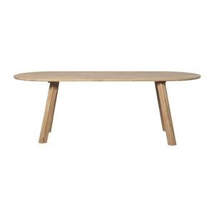 Tölgyfa étkezőasztal 90x220 cm Tablo – WOOOD kép
