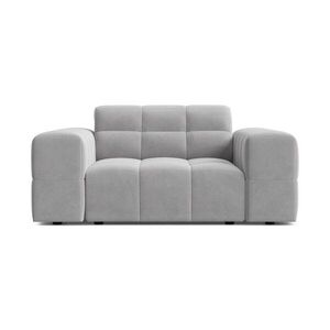 Világosszürke bársony fotel Chicago – Cosmopolitan Design kép