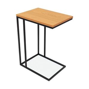 Tárolóasztal tölgyfa dekorral 50x35 cm Cesura – Unique Furniture kép