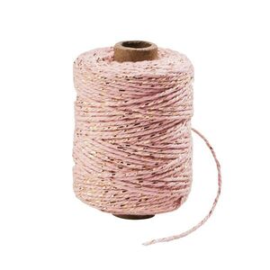 COTTON TWIST spárga, rózsaszín-arany 50m kép