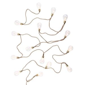 BULB LIGHTS égősor, villanykörte natúr zsinórral, fali csatlakozóval, 15 égő kép