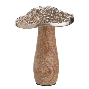 HARVEST SPLENDOR dekor gomba, fa / fém 11cm kép