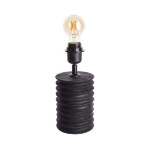GROOVED mangófa lámpa talp, fekete 25 cm kép