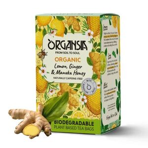 ORGANSIA bio tea Citrom Gyömbér Manuka méz 18 filter kép