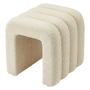 CHENILLE puff 40cm , krém kép
