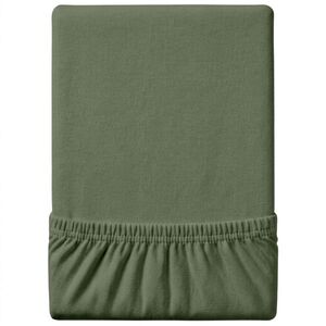 Jersey lepedő EXCLUSIVE sötétzöld 90x200 cm, 100% pamut kép