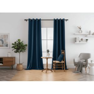 Sötétítő függöny DREAM VELVET 140x250 cm, kőolaj színű Felfüggesztés: Hullámos sínszalag kép