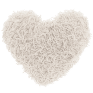 Díszpárna ROMEO HEART 45x45 cm, krémszínű kép