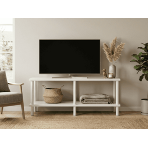 TV asztal SOLE 90 cm, fehér kép