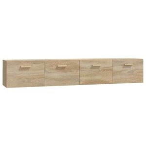 vidaXL 2 db sonoma tölgy színű szerelt fa faliszekrény 100x36, 5x35 cm kép