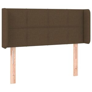 vidaXL sötétbarna szövet fejtámla 103x16x78/88 cm kép
