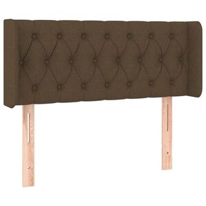vidaXL sötétbarna szövet fejtámla 93x16x78/88 cm kép