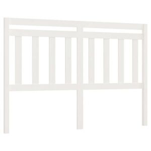 vidaXL fehér tömör fenyőfa ágyfejtámla 156 x 4 x 100 cm kép