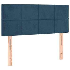 vidaXL sötétkék bársony fejtámla 90x5x78/88 cm kép