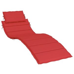 vidaXL piros oxford szövet napozóágy párna 186x58x4 cm kép