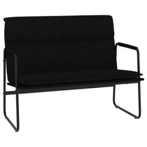 vidaXL fekete szövet pad 100 x 64 x 80 cm kép