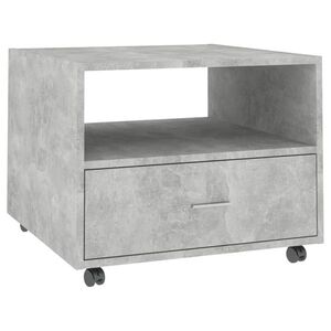 vidaXL betonszürke szerelt fa dohányzóasztal 55 x 55 x 40 cm kép