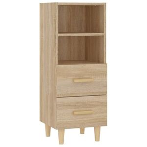 vidaXL sonoma tölgy színű szerelt fa tálalóasztal 34, 5x34x90 cm kép