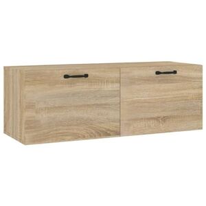 vidaXL sonoma tölgy színű szerelt fa faliszekrény 100 x 36, 5 x 35 cm kép