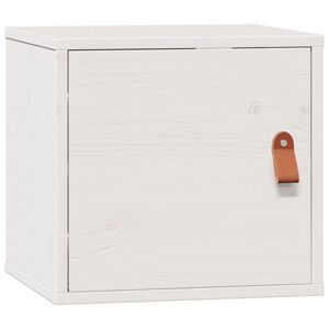 vidaXL fehér tömör fenyőfa faliszekrény 31, 5 x 30 x 30 cm kép