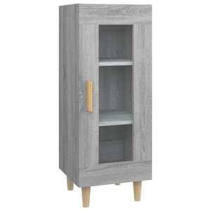 vidaXL szürke sonoma színű szerelt fa tálalószekrény 34, 5 x 34 x 90 cm kép