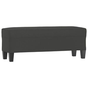vidaXL sötétszürke mikroszálas szövet pad 100x35x41 cm kép