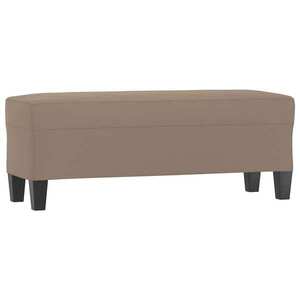 vidaXL tópszínű mikroszálas szövet pad 100x35x41 cm kép