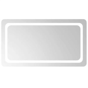 vidaXL LED-es fürdőszobatükör 90x50 cm kép
