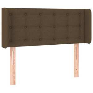 vidaXL sötétbarna szövet fejtámla 83x16x78/88 cm kép
