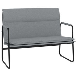 vidaXL világosszürke szövet pad 100 x 64 x 80 cm kép