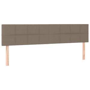 vidaXL tópszínű szövet fejtámla 160 x 5 x 78/88 cm kép