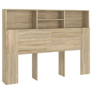 vidaXL Sonoma tölgyfa fejtámlás szekrény 140x19x103, 5 cm kép