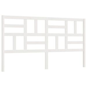 vidaXL fehér tömör fenyőfa ágyfejtámla 186 x 4 x 104 cm kép