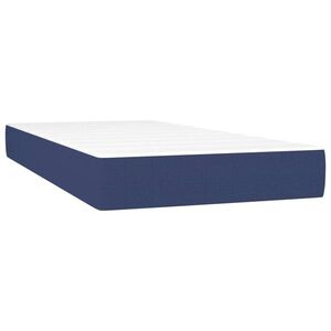 vidaXL kék szövet zsebrugós ágymatrac közepes keménységű 80 x 200 x 20 cm kép