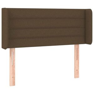 vidaXL sötétbarna szövet fejtámla 103x16x78/88 cm kép