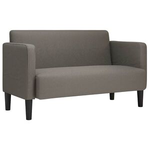 vidaXL világosszürke kordbársony szövet loveseat kanapé 109 cm kép