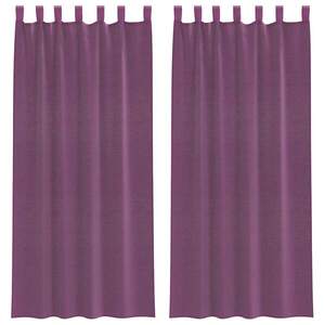 vidaXL 2 db lila fátyolfüggönyök hurokkal 140x245 cm kép
